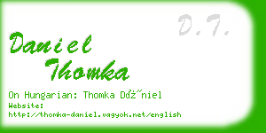 daniel thomka business card